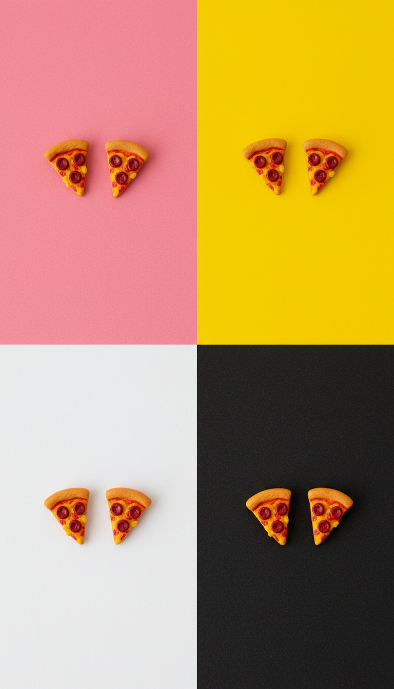 Mini Pizza Slice Studs