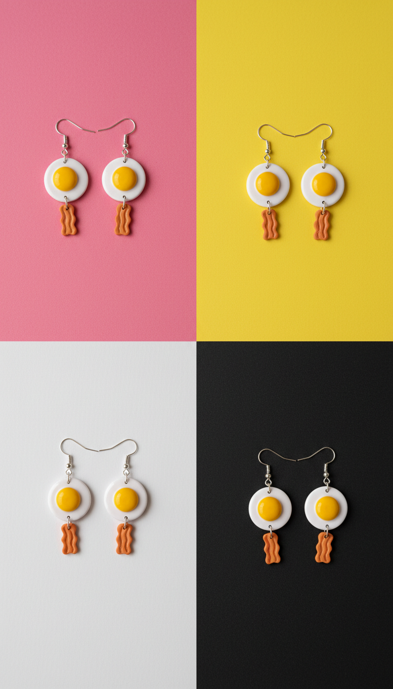 Sunny Egg Breakfast Dangles