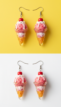 Strawberry Sundae Dangle Earrings